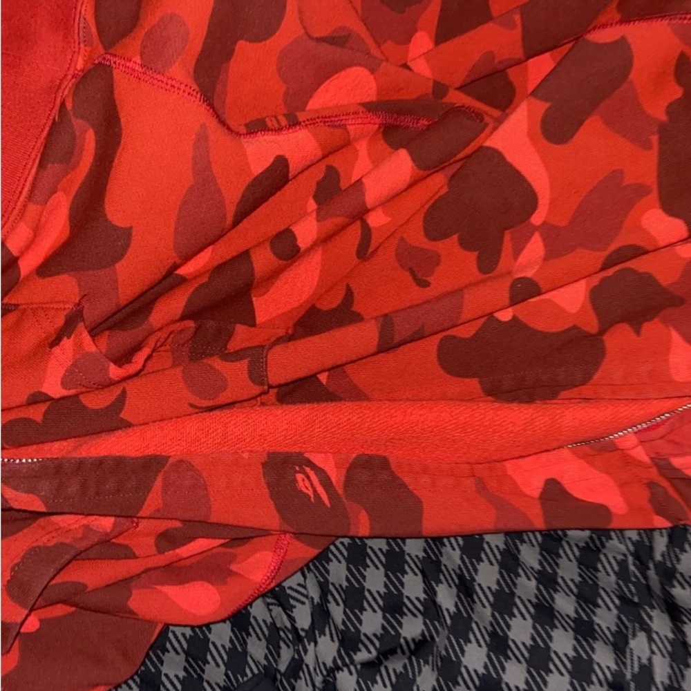 Double hoodie bape jacket all red came - Picture 5 of 5